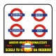 4 STICKERS, NAME UNDERGROUND BIKE RACING KART CAR MOTORCYCLE HELMET HELMET PERSONALISED STICKERS, tube stickers decals