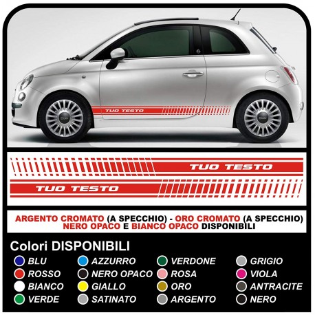 AUFKLEBER ABARTH SEITLICHEN KOTFLÜGEL für Fiat 500 ABARTH stickers decals  side seite Aufkleber FIAT 500 INDIVIDUELLE