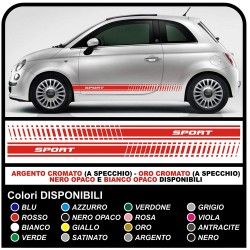 Adesivi FIAT 500 SPORT fasce adesive FIAT