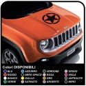 adhesivo capó del jeep renegade estrella consume etiqueta engomada de la jeep renegade y wrangler