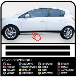 OPEL Corsa stickers side Stripes Double sides Adhesive for Opel Corsa B/C/D/E 