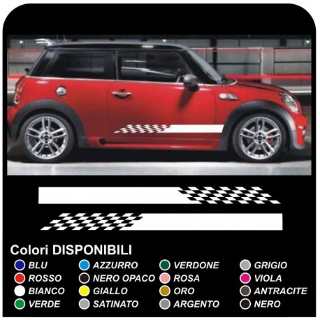 MINI COOPER kit de bandes adhésives COUNTRYMAN John Cooper UNE bande adhésive côté de course de TOUS les MODÈLES mini Bandes de