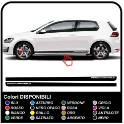 VW GOLF V-VII GTI Performance Side Stripes sticker Set 3 & 5-door golf 5, 6 and 7 stickers golf volkswagen