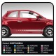 Adesivi laterali per FIAT 500 fasce adesive fiancate FIAT 500 stickers decals