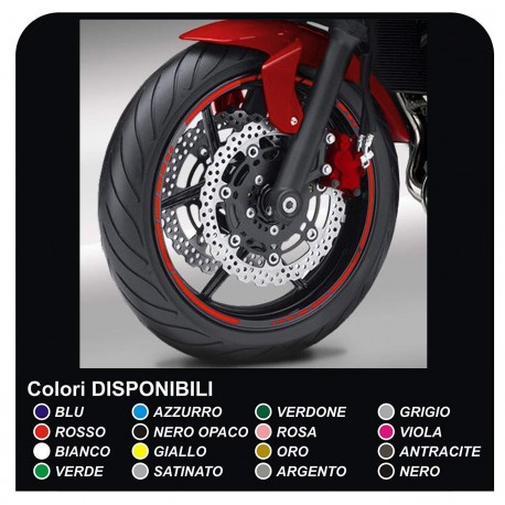 llantas de ruedas de moto tiras adhesivas para DUCATI, YAMAHA, SUZUKI, KAWASAKI, HONDA, BMW