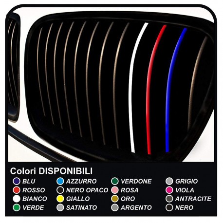 Adesivi griglia per BMW 1 2 3 4 5 6 7 8 X1 X2 X3 X5 X6 STICKERS BMW E32 E36 E61 E63 E65 E81 E88 F11 M Performance M1 M3 M4 M5