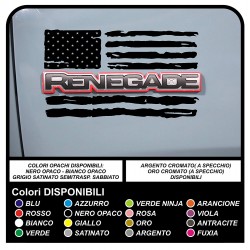 stickers jeep renegade american flag worn US ARMY stickers for the door