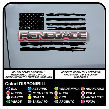 pegatinas jeep renegade bandera americana ha sido usado EJÉRCITO de los estados unidos de adhesivos para la puerta