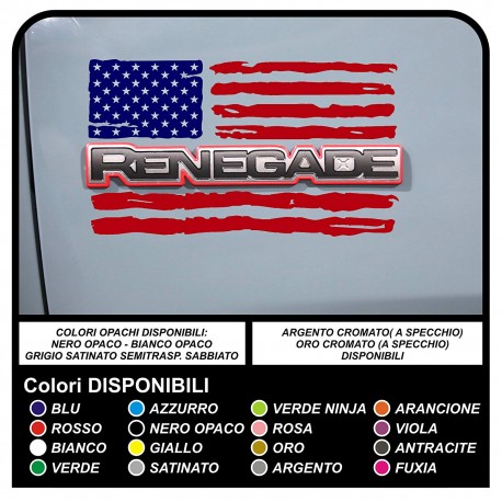 PEGATINAS de dos tonos para la puerta del jeep renegade bandera americana ha sido usado EJÉRCITO de los estados unidos de