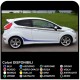 Set Aufkleber für FORD FIESTA MK7 / 8 Grafik-Streifen für auto seitlichen bändern