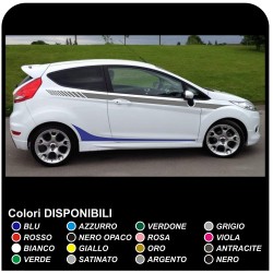 Set de pegatinas para FORD FIESTA MK7 / 8 Gráficos Rayas coche bandas laterales